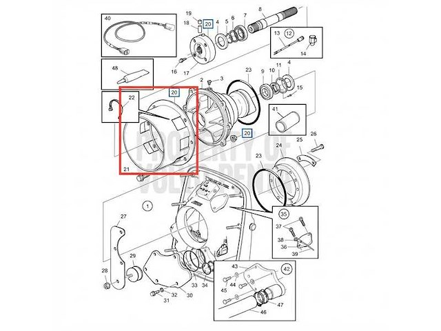 Volvo penta krikasset protection kap - 3588817 - afbeelding 1 van  1