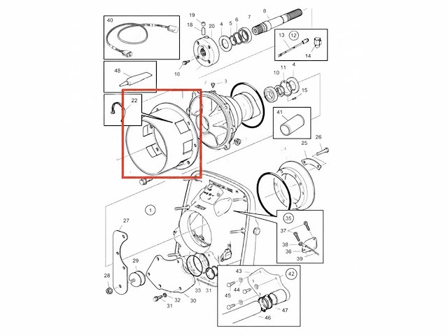Volvo penta krikasset protection kap - 3588817 - afbeelding 1 van  3