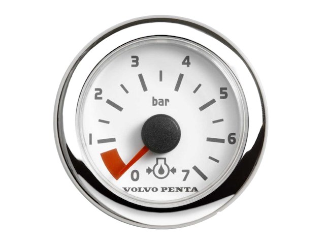 Volvo penta oil pressure guage white 52 mm - 874923 - afbeelding 1 van  2