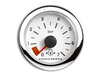Volvo penta oil pressure guage white 52 mm - 874923 - afbeelding 1 van  2