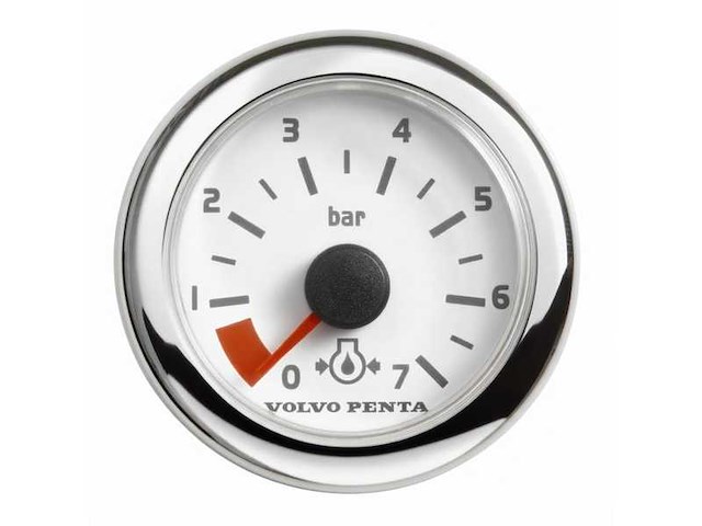 Volvo penta oil pressure guage white 52 mm - 874923 - afbeelding 2 van  2