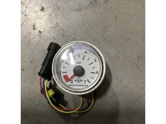 Volvo penta pressure gauge 7-bar white - 874923 - afbeelding 3 van  4