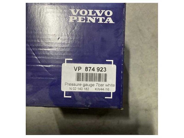 Volvo penta pressure gauge 7-bar white - 874923 - afbeelding 4 van  4