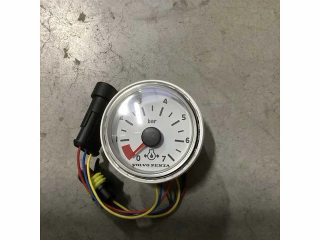 Volvo penta pressure gauge 7-bar white - 874923 - afbeelding 3 van  4