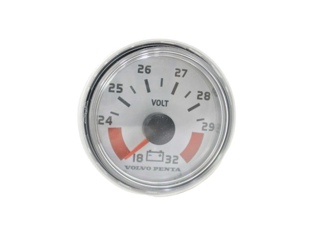 Volvo penta voltmeter white 18-32v - 874925 - afbeelding 1 van  4