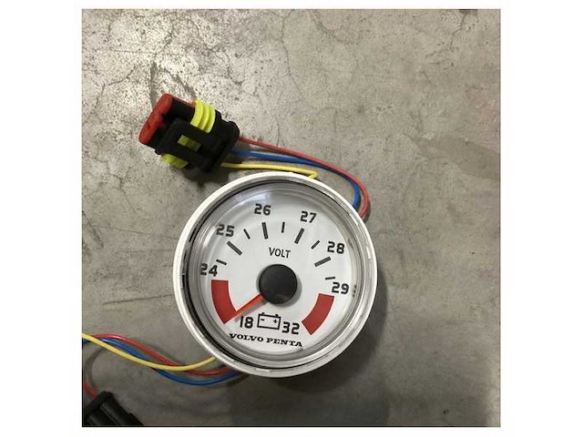 Volvo penta voltmeter white 18-32v - 874925 - afbeelding 4 van  4