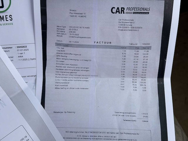 Volvo xc90 2.9 t6 7 seats | 95-gtb-2 i - afbeelding 16 van  22