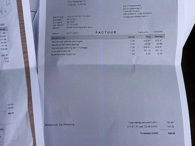 Volvo xc90 2.9 t6 7 seats | 95-gtb-2 i - afbeelding 19 van  22