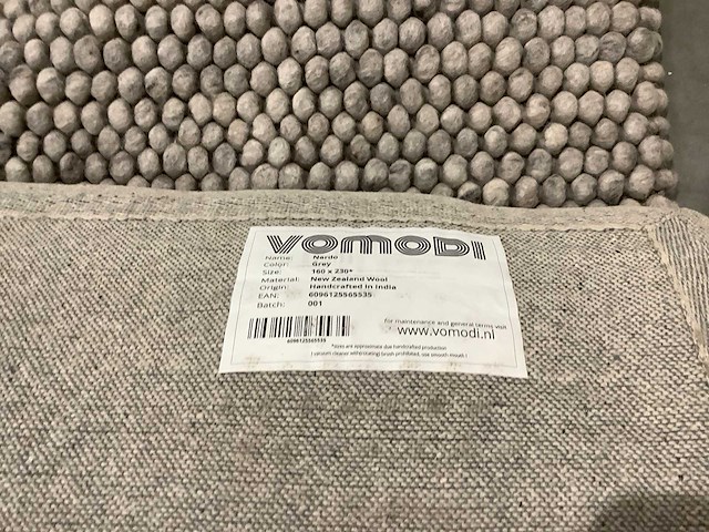 Vomodi nardo grey vloerkleed 160x230cm - afbeelding 6 van  6