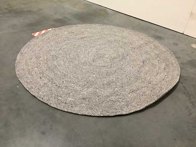 Vomodi palma grey vloerkleed 200x200cm. - afbeelding 3 van  6