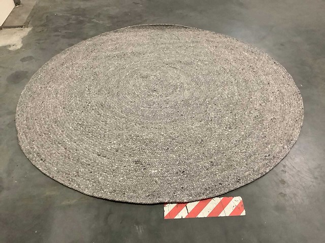 Vomodi palma grey vloerkleed 200x200cm. - afbeelding 4 van  6