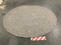 Vomodi palma grey vloerkleed 200x200cm. - afbeelding 4 van  6