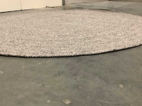 Vomodi palma grey vloerkleed 200x200cm. - afbeelding 5 van  6
