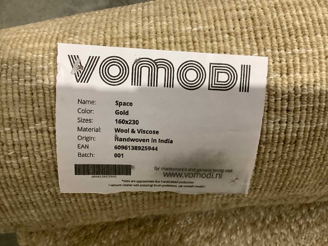 Vomodi space gold vloerkleed 160x230cm - afbeelding 6 van  6