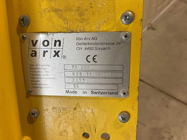Von arx fr200 lamellenfrees - afbeelding 6 van  6
