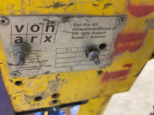 Von arx fr200 lamellenfreesmachine - afbeelding 6 van  6