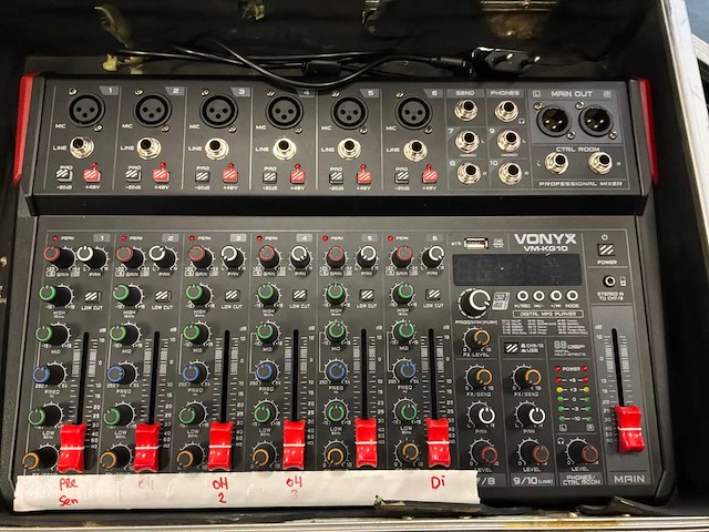 Vonyx vm-kg10 analoge mengtafel - afbeelding 2 van  4