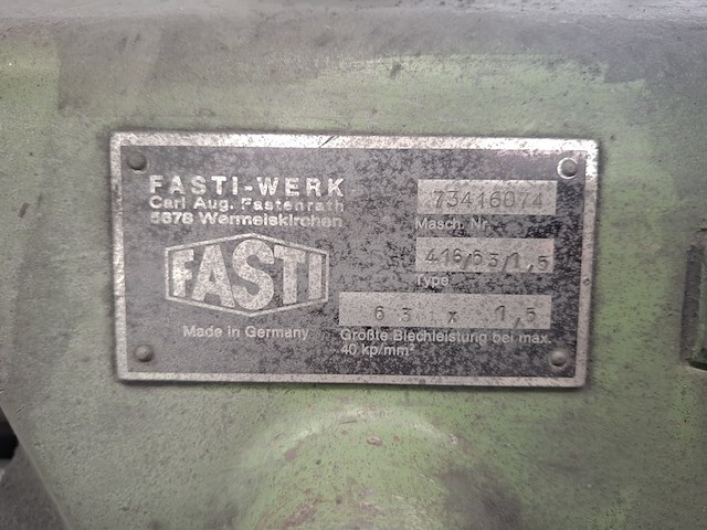 Voormachine fasti, 416/63/1.5 - afbeelding 4 van  8