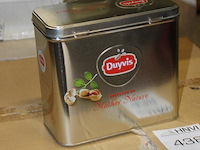 Voorraad- / noot-blikken duyvis. 60 stuks in 5 dozen. - afbeelding 3 van  3