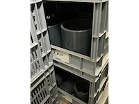 Voorraad kunststof bochten, sokken, moffen, kragen, t-stukken, eindkappen - afbeelding 61 van  61