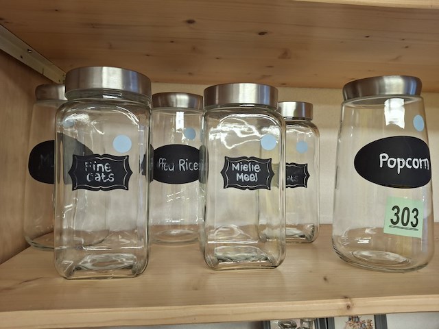 Voorraad potten van glas - afbeelding 3 van  3