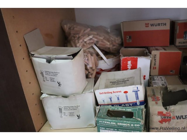 Voorraadkast incl. inhoud bestaande uit bevestigingsmaterialen - afbeelding 2 van  10