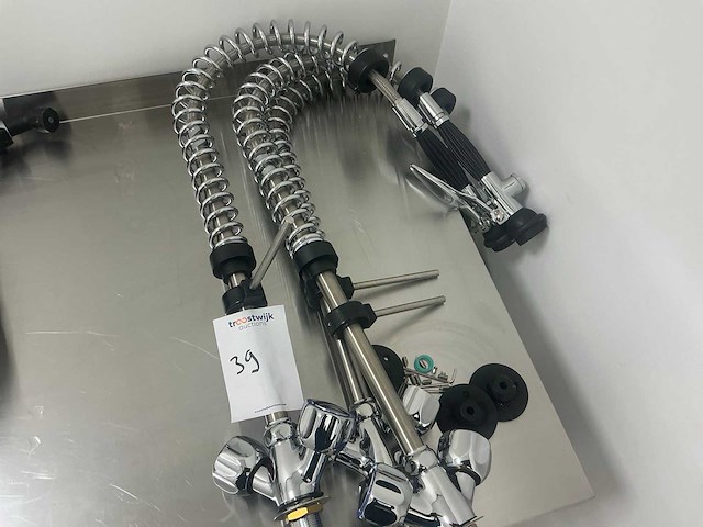 Voorspoeldouche met mengkraan rvs (3x) - afbeelding 2 van  2