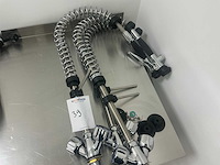 Voorspoeldouche met mengkraan rvs (3x) - afbeelding 2 van  2