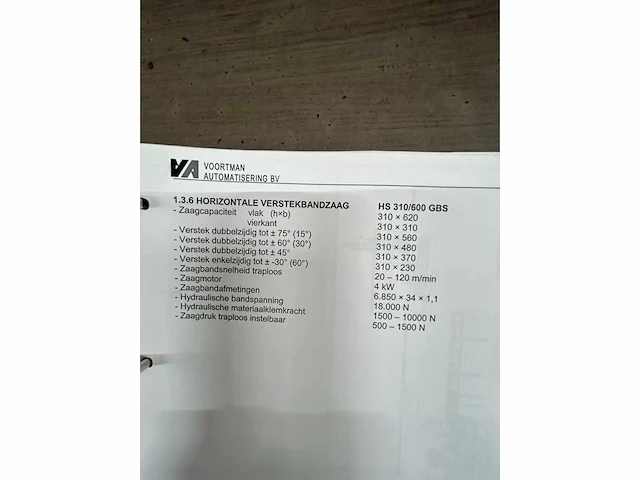 Voortman - 2000 - v613a - boor- en zaaglijn - afbeelding 52 van  59