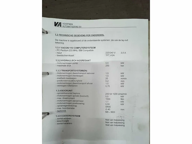Voortman - 2000 - v613a - boor- en zaaglijn - afbeelding 51 van  59