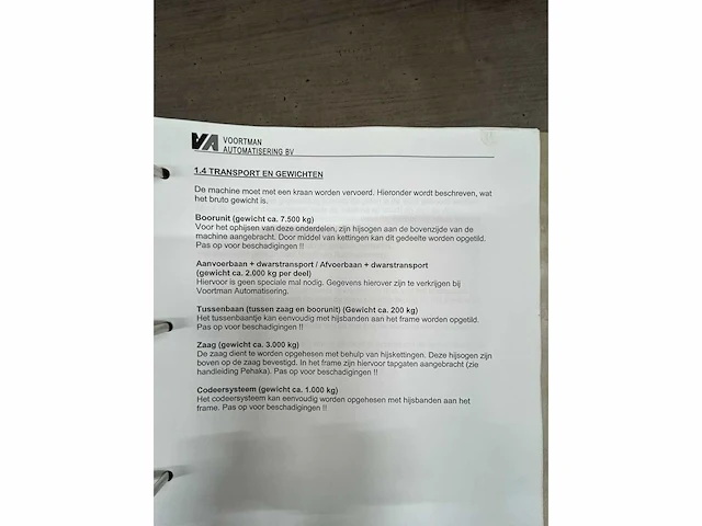 Voortman - 2000 - v613a - boor- en zaaglijn - afbeelding 53 van  59