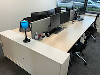 Voortman duo werkplek met 2 x interstuhl bureaustoel en 2 x ladeblok - afbeelding 5 van  10