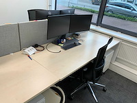 Voortman duo werkplek met 2 x interstuhl bureaustoel en 2 x ladeblok - afbeelding 6 van  13