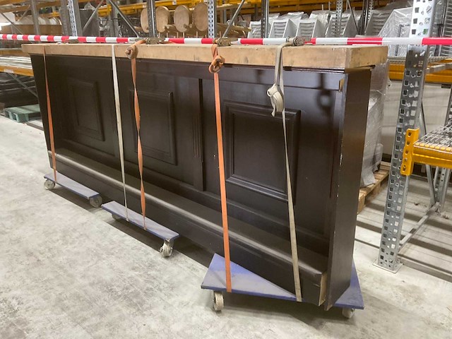 Voorzetbar donker hout 3 meter - afbeelding 1 van  3