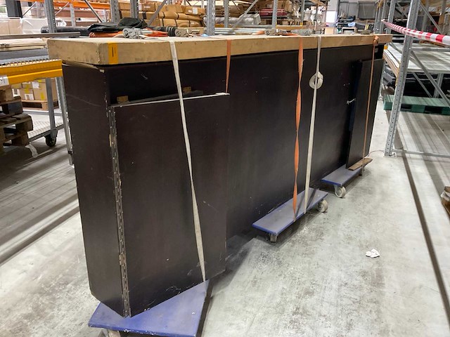 Voorzetbar donker hout 3 meter - afbeelding 2 van  3