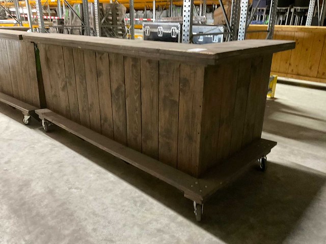 Voorzetbar donker hout led 5 meter - afbeelding 3 van  4