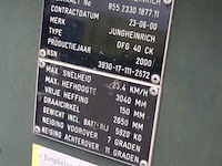 Vorkheftruck, jungheinrich, dfg 4 0 ck, 2000 - afbeelding 15 van  22