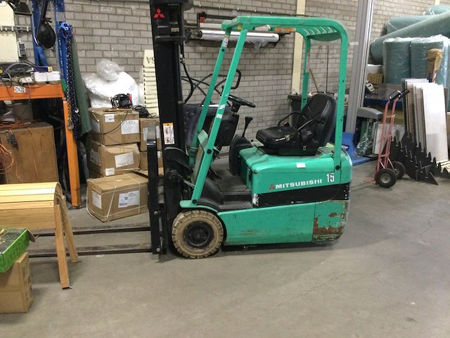 Vorkheftruck, mitsubishi, 15, groen - afbeelding 1 van  8