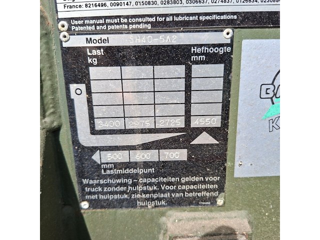 Vorkheftruck, steinbock-boss, sh40 5a2, 1996 - afbeelding 14 van  24
