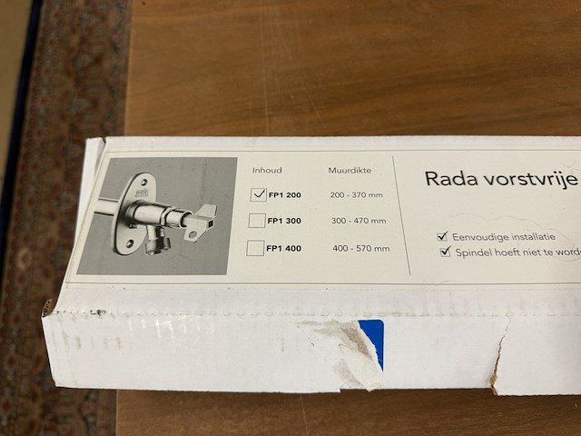 Vorstvrije gevelkraan, rada, fp1-200 - afbeelding 5 van  6