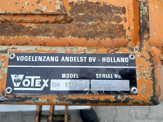 Votex rm 1501s pto klepelmaaier – 1.500 mm – hydraulische sideshift - afbeelding 3 van  11