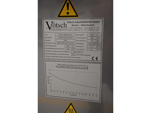 Vötsch vtlf 160/150/110 kamer oven - afbeelding 4 van  7