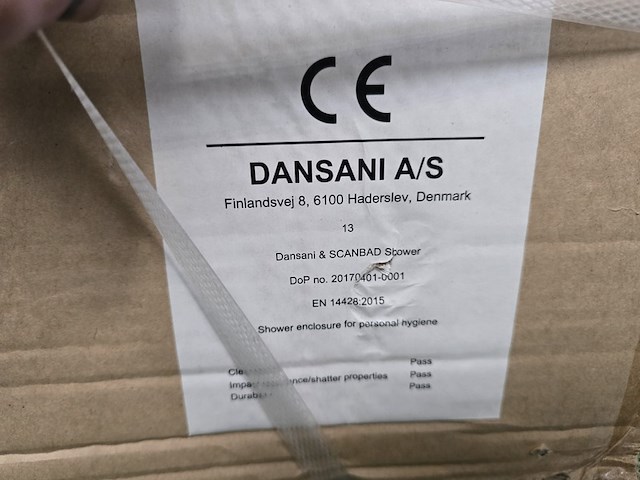 Vouw douchwand, dansani, 890.01, helder - afbeelding 4 van  4