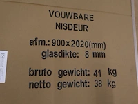 Vouwbare nisdeur wiesbaden, chroom - afbeelding 5 van  5