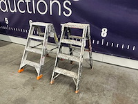 Vouwladder (2x) - afbeelding 1 van  7