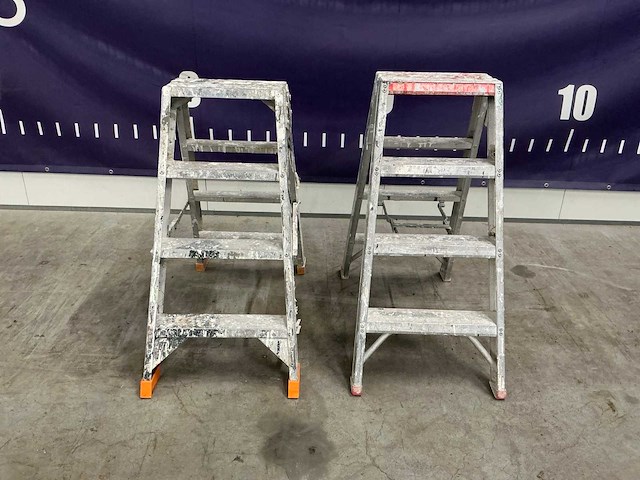 Vouwladder (2x) - afbeelding 2 van  5
