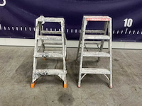 Vouwladder (2x) - afbeelding 2 van  5