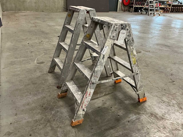 Vouwladder (2x) - afbeelding 4 van  5