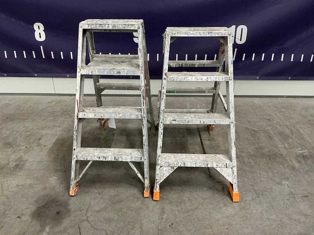 Vouwladder (2x) - afbeelding 2 van  7