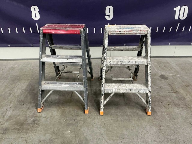 Vouwladder (2x) - afbeelding 2 van  5